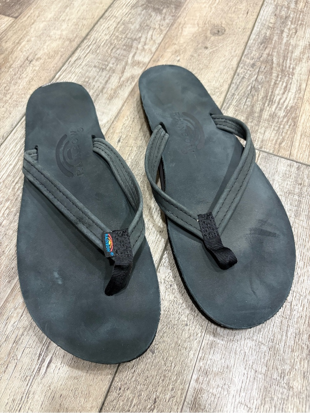 NEW Rainbow Sandals leather